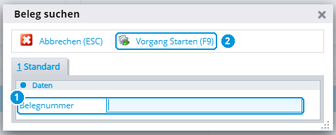 Abb. 98: Tools › Beleg suchen