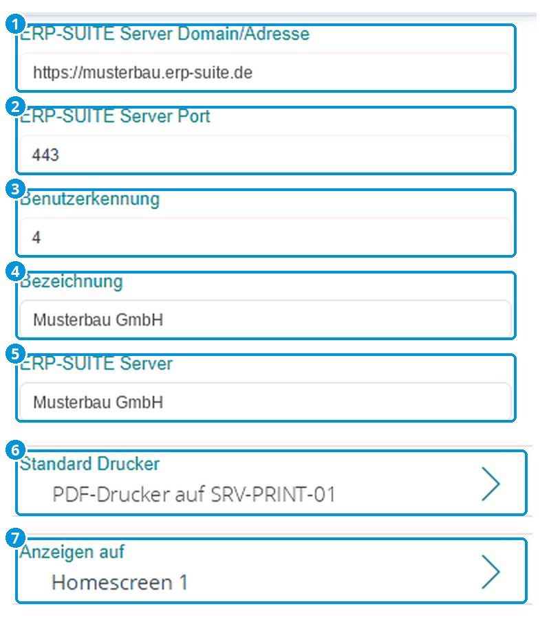 Abb. 3: Eigenschaften, oberer Bereich