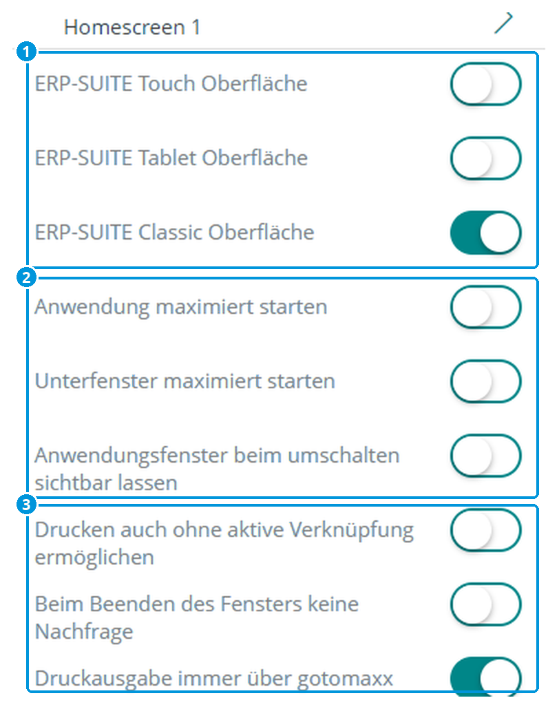 Abb. 4: Eigenschaften, Optionen